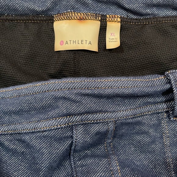 Athleta Bettona Dark Blue Denim-look Skort - Picture 9 of 12